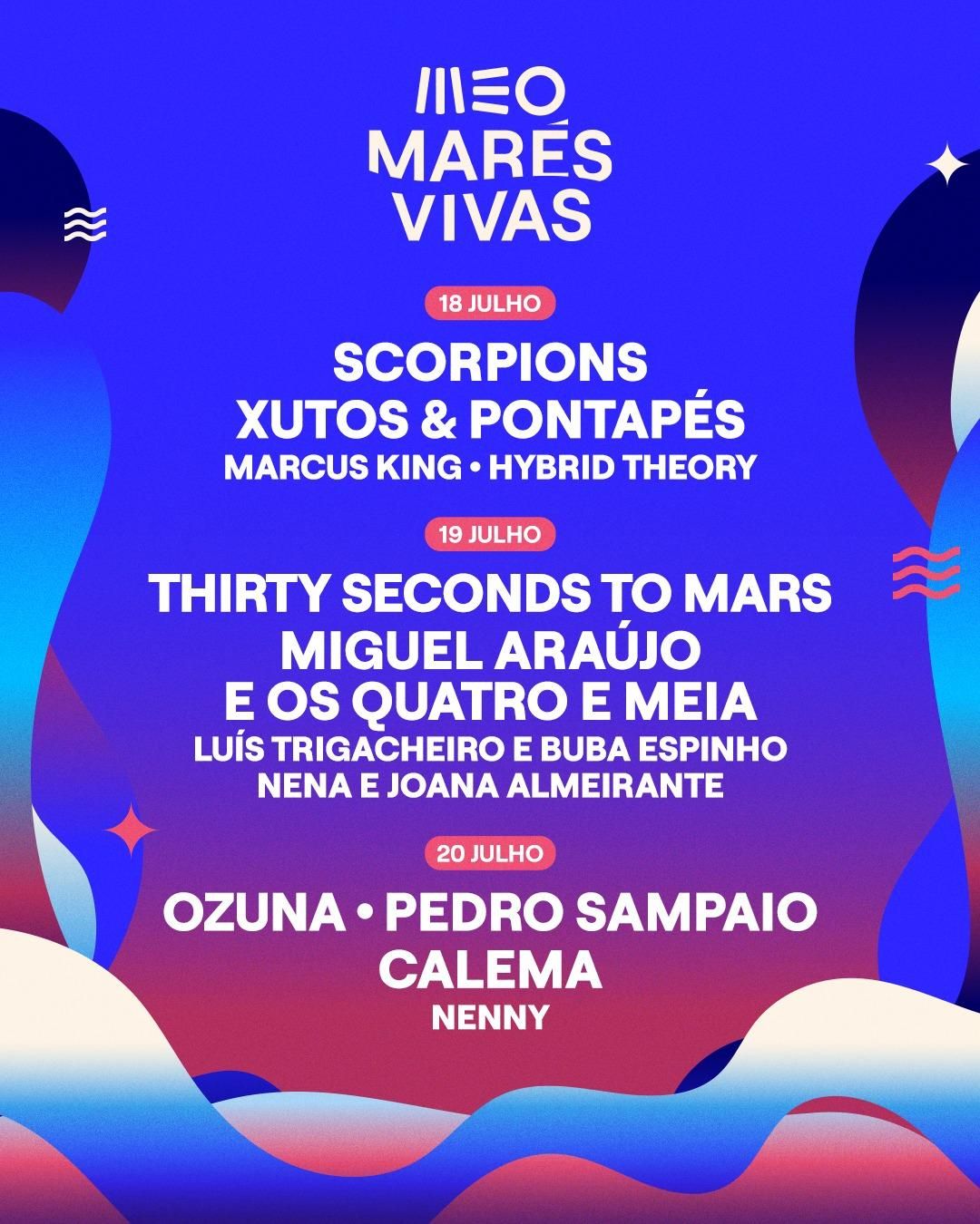 Meo Marés Vivas 2025 - Saturday - Thirty Seconds to Mars Tickets, 19 July | Event in Vila Nova de Gaia | AllEvents