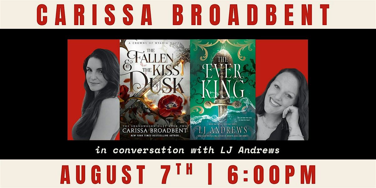 Author Event: CARISSA BROADBENT, 7 August | Event in Spanish Fork | AllEvents