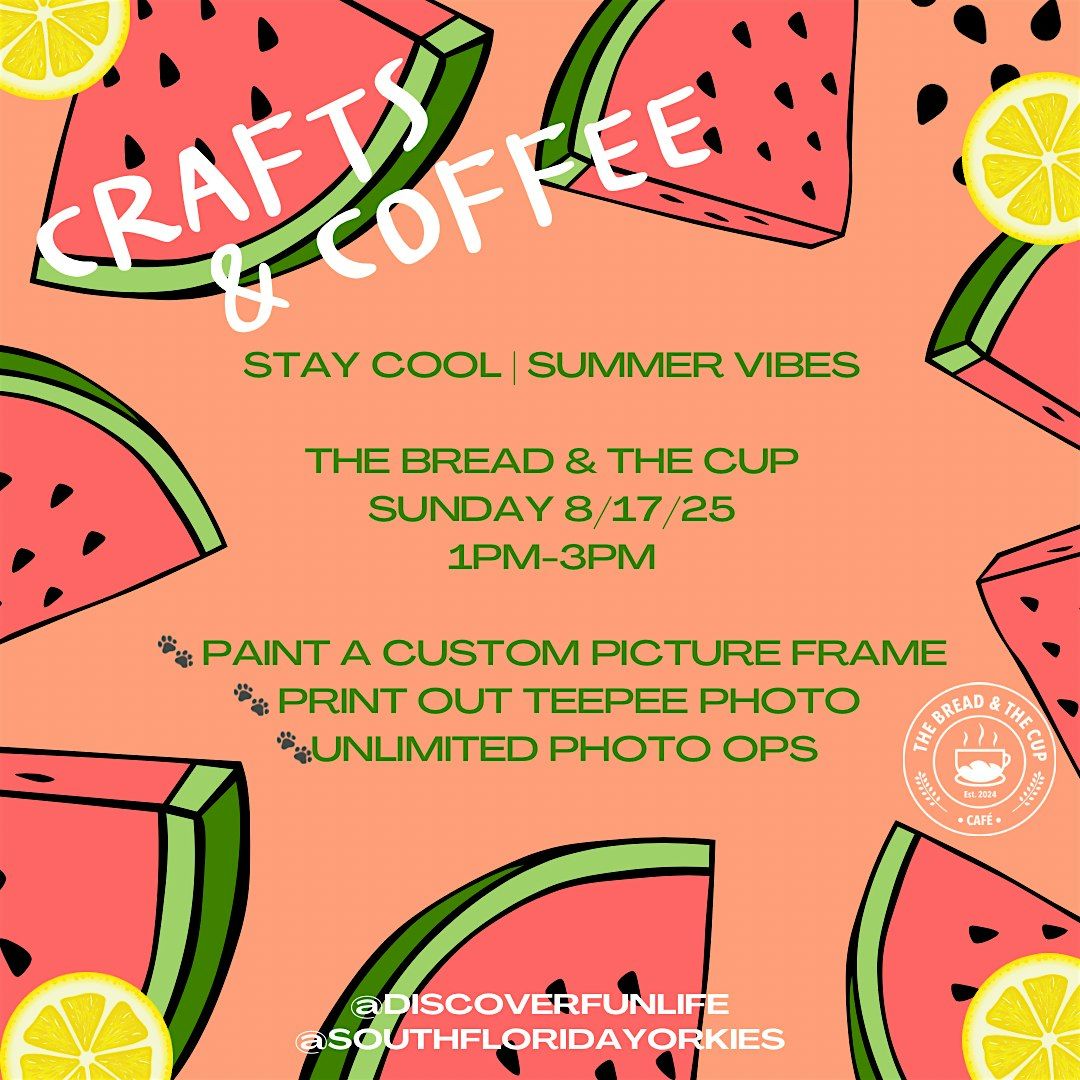 Coffee & Crafts (Summer Edition), 17 August | Event in Fort Lauderdale | AllEvents