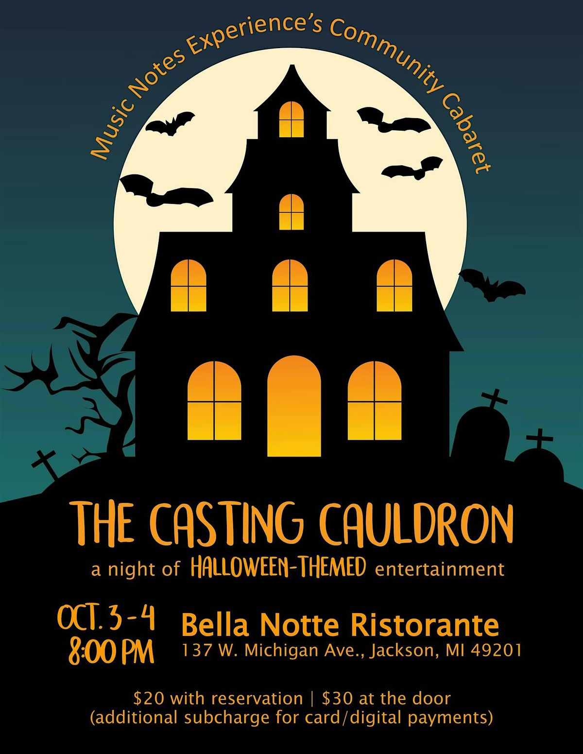 "The Casting Cauldron: A Halloween Community Cabaret", 3 October | Event in Jackson | AllEvents