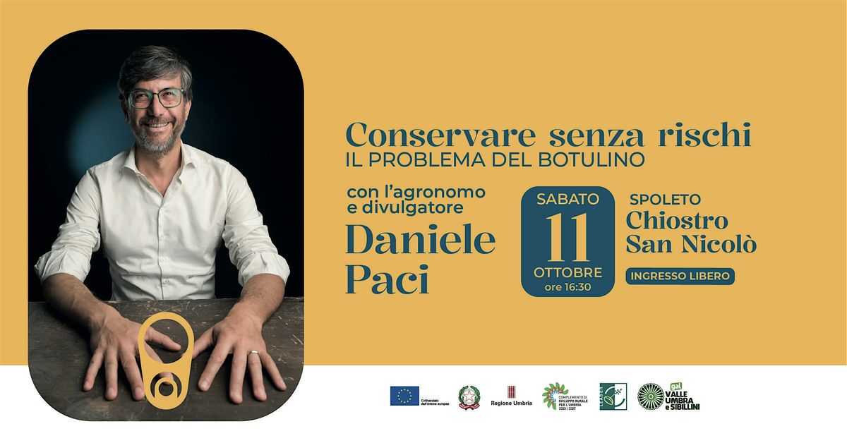 Conservare senza rischi - Il problema del Botulino, 11 October | Event in Spoleto | AllEvents