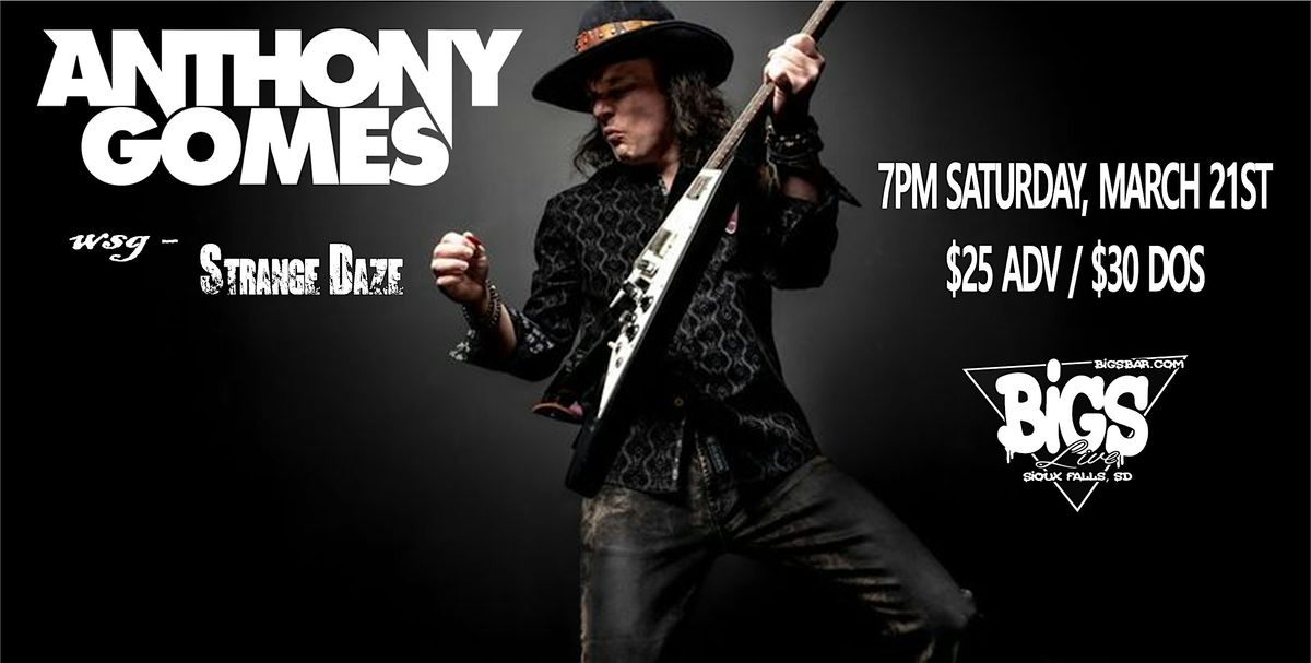 ANTHONY GOMES at Bigs Bar Live, 21 March | Event in Sioux Falls | AllEvents