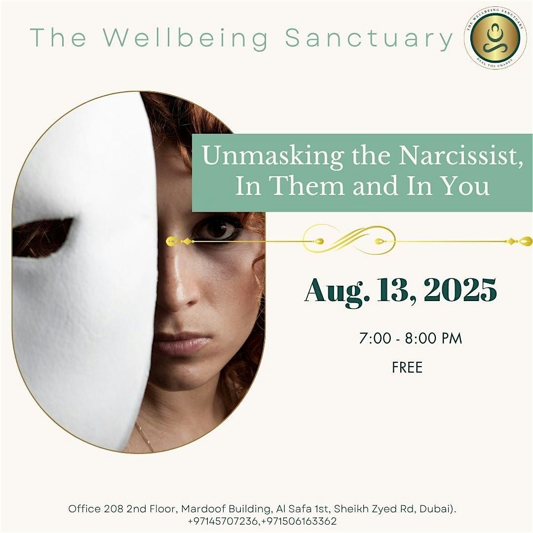 Unmasking the Narcissist, In Them and In You, 13 August | Event in Dubai | AllEvents