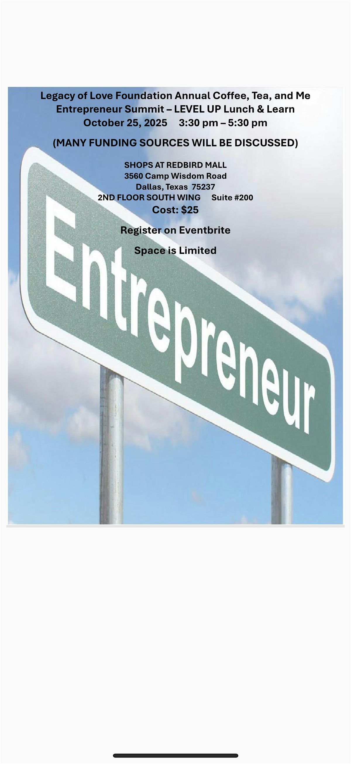 Free Business Funding Sources and Other Business Resources Lunch and Learn., 25 October | Event in Dallas