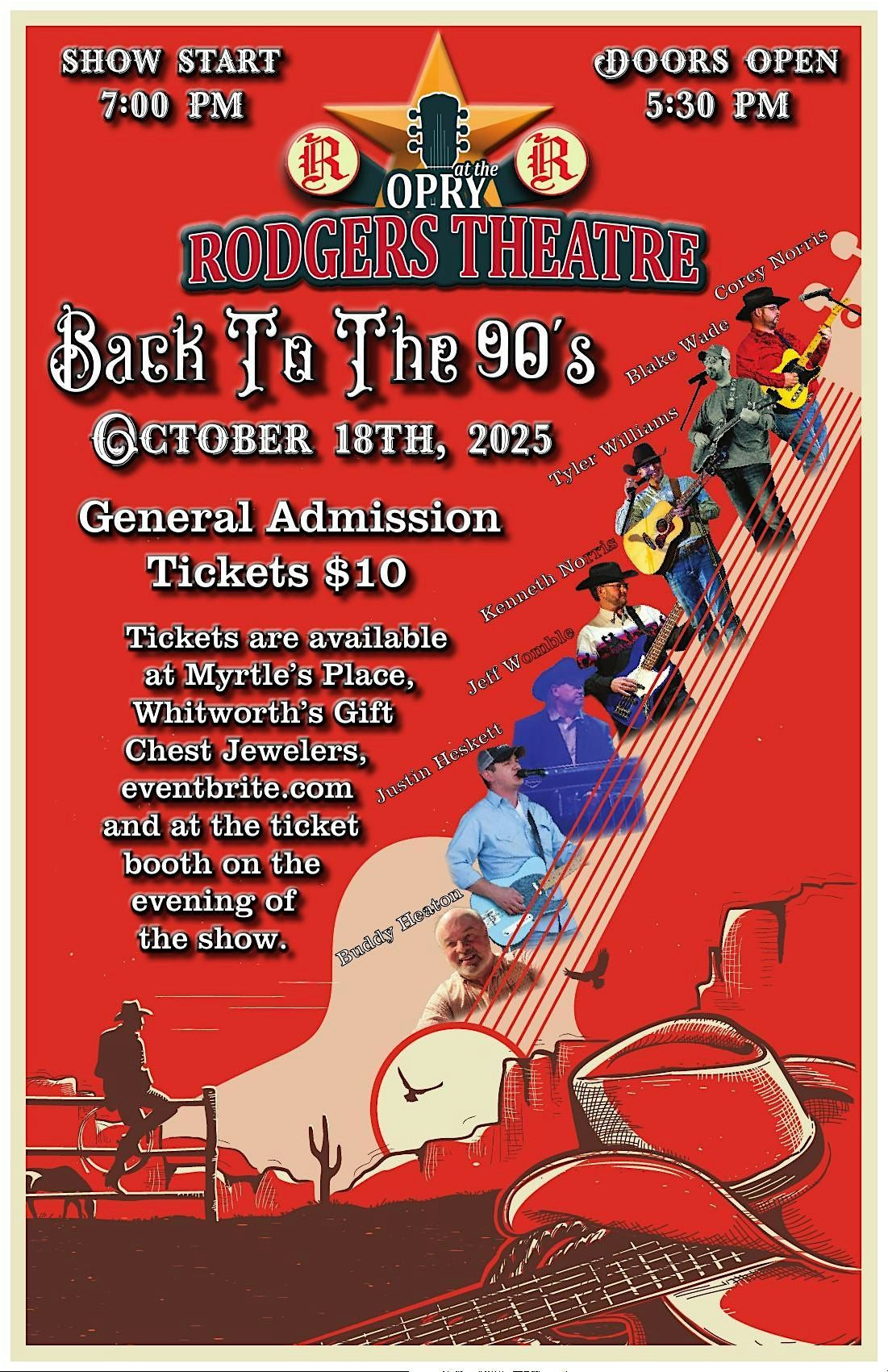Opry at the Rodgers Back to the 90s, 18 October | Event in Poplar Bluff | AllEvents
