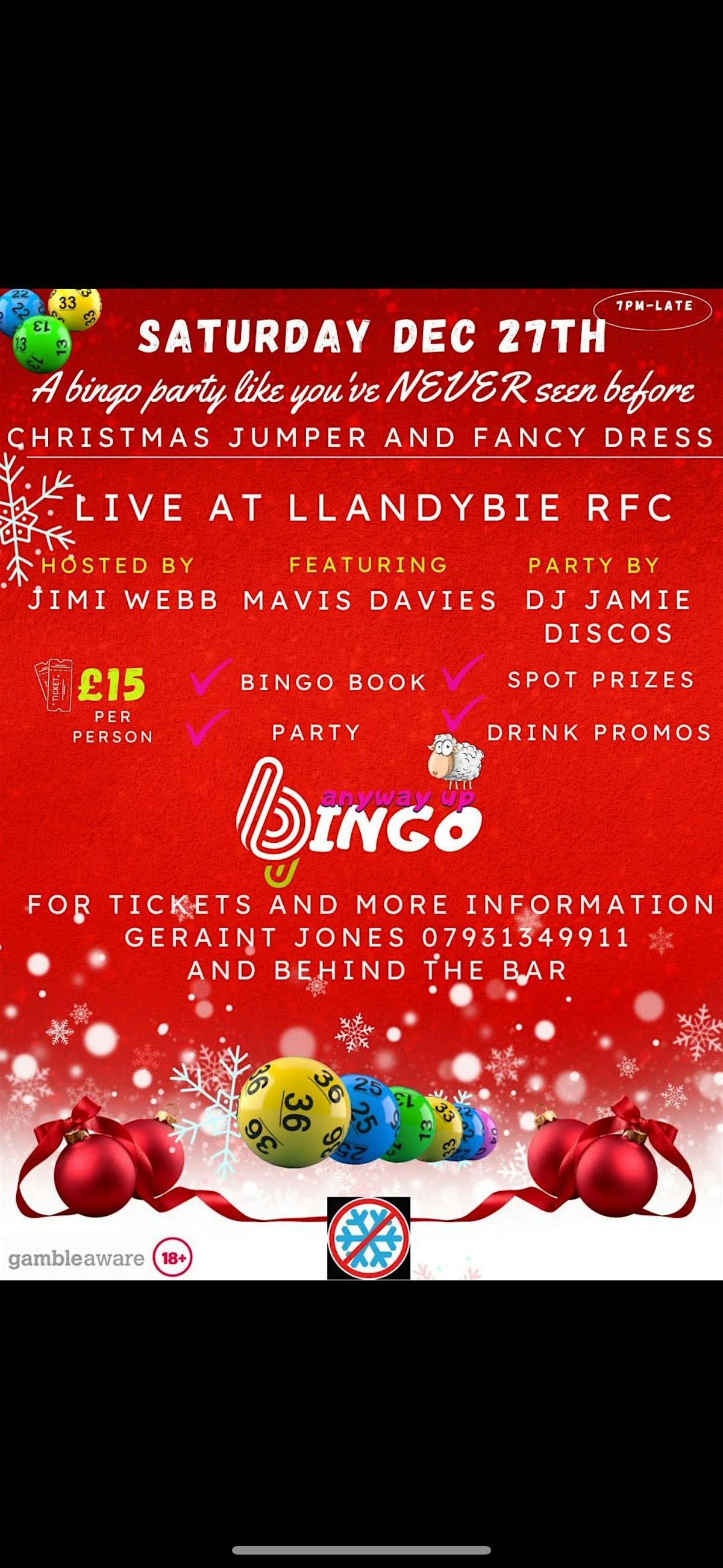 Anyway up bingo, 27 December | Event in Llandybie | AllEvents