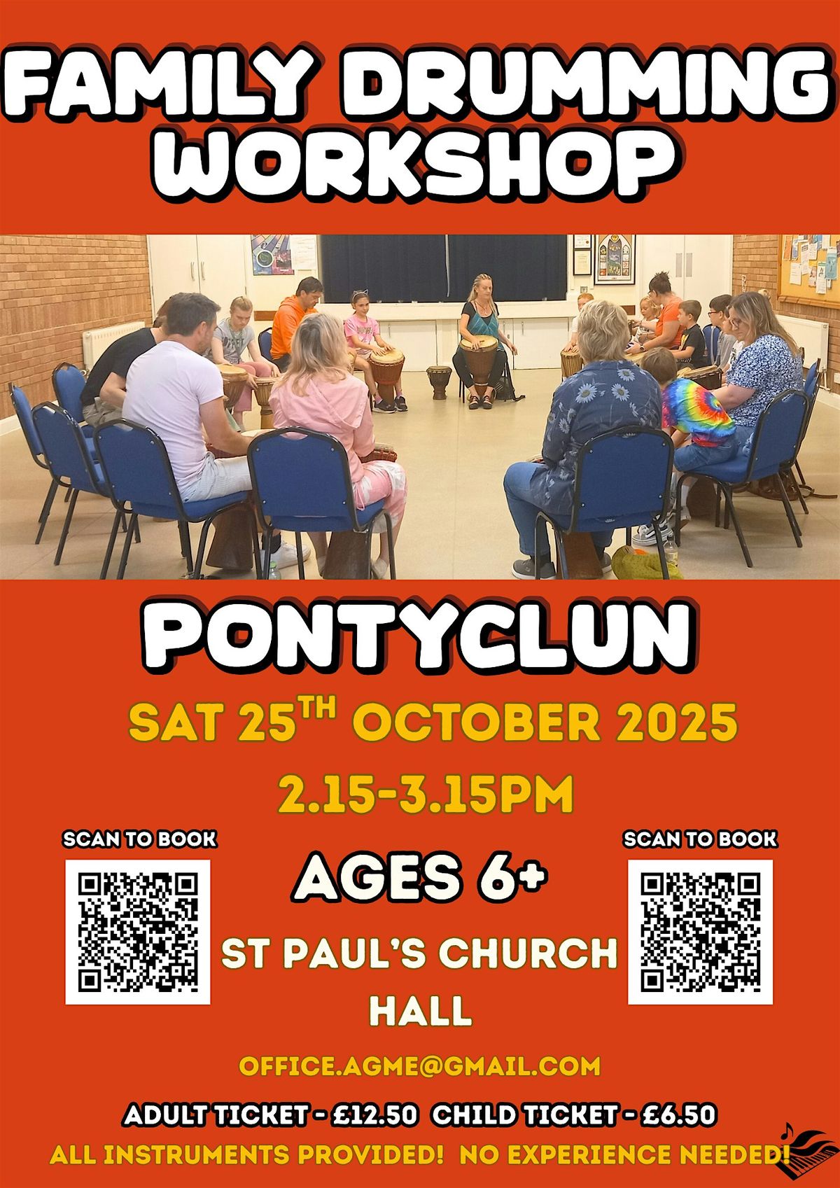 Interactive Family Drumming Workshop (Ages 6+) in Pontyclun, 25 October | Event in Pontyclun | AllEvents
