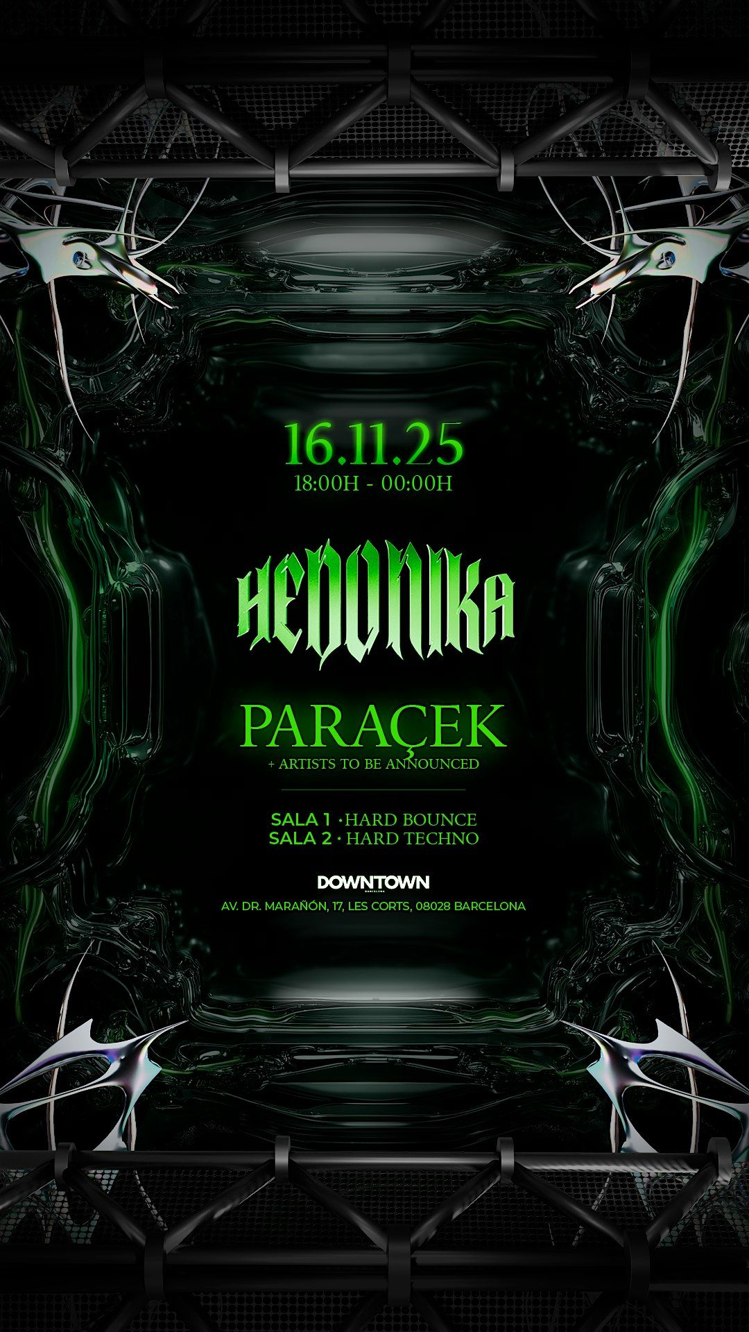 Hedonika by Fury - Hard Bounce, Hard Trance & Rave, 16 November | Event in Barcelona | AllEvents
