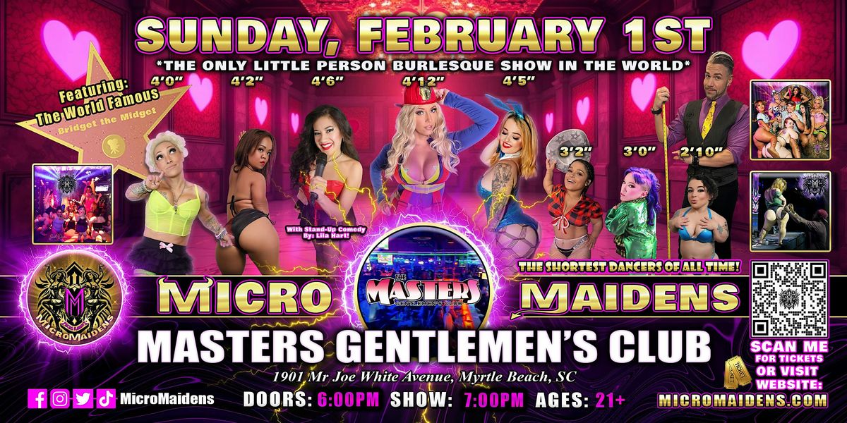 Myrtle Beach, SC  - Micro Maidens: The Show - Dwarf Dancers @Masters G Club, 1 February | Event in Myrtle Beach
