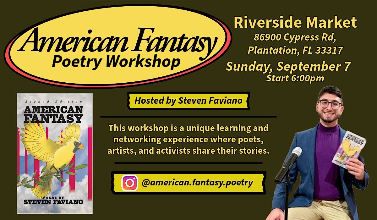 American Fantasy Poetry Workshop & Open Mic, 7 September | Event in Plantation | AllEvents