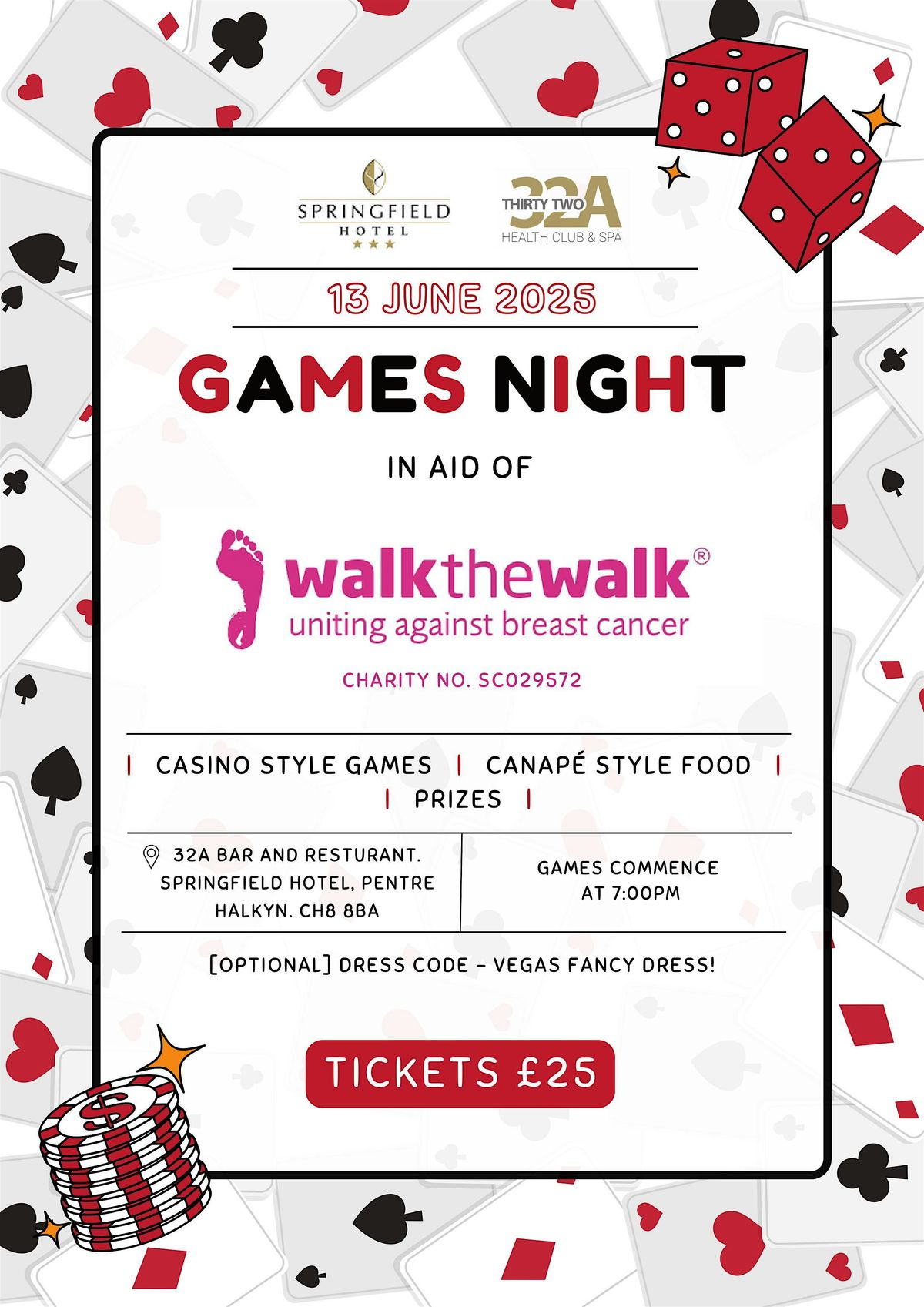 Casino Night at Restaurant 32A, 13 June | Event in Pentre Halkyn | AllEvents