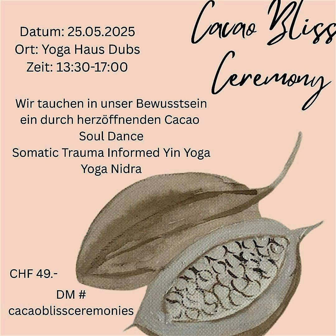 Cacaobliss Ceremonies, 25 May | Event in Zürich | AllEvents