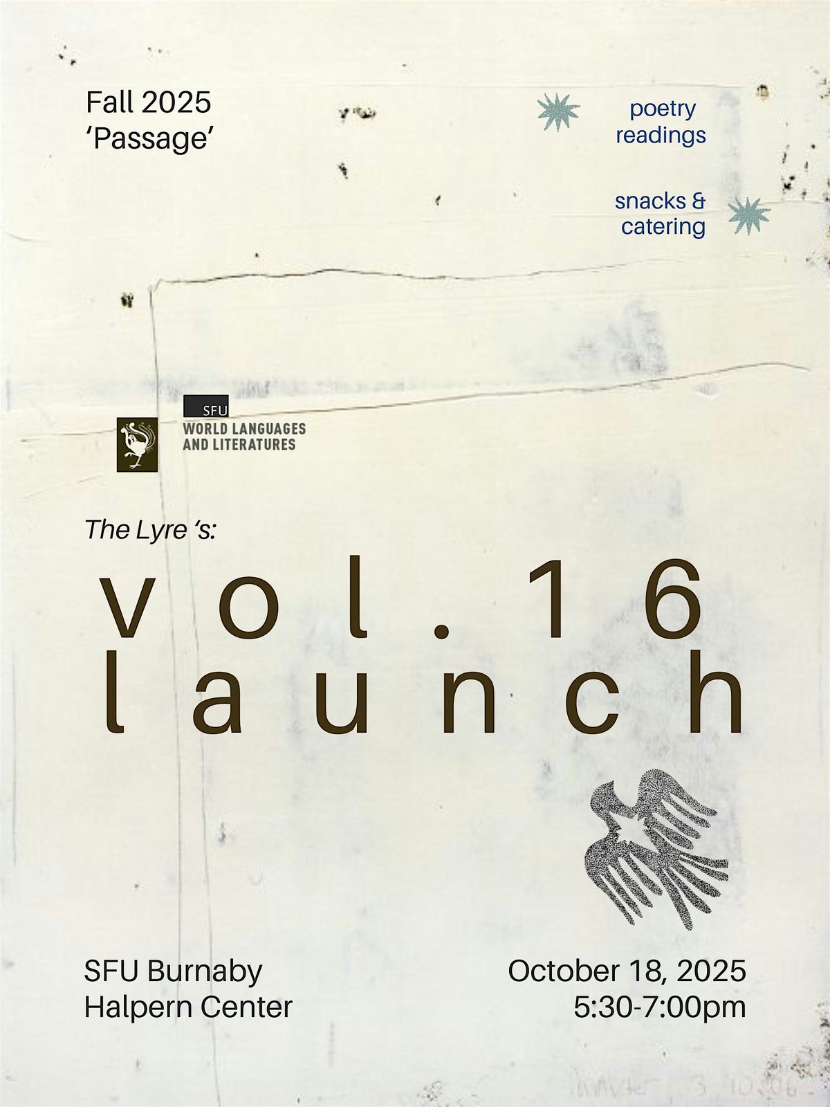 The Lyre 16 Launch, 22 October | Event in Burnaby | AllEvents