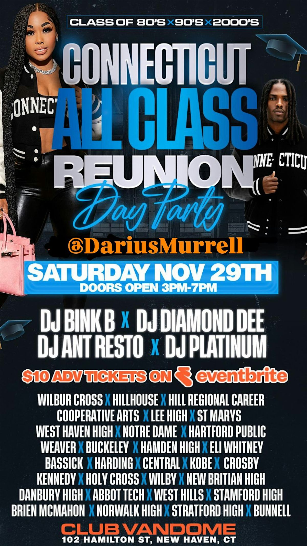 Connecticut All Class Reunion 80’s 90’s 2000’s, 29 November | Event in New Haven | AllEvents