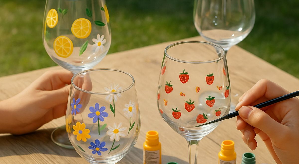 Sip & Paint - Wine Glass Painting Workshop, 14 August | Event in Wien | AllEvents