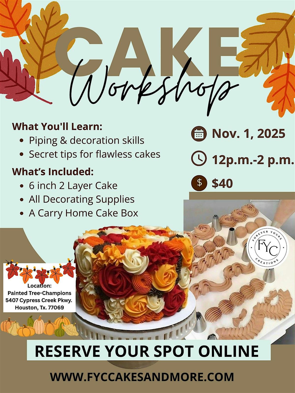 Copy of Cake Workshop | Event in Houston | AllEvents