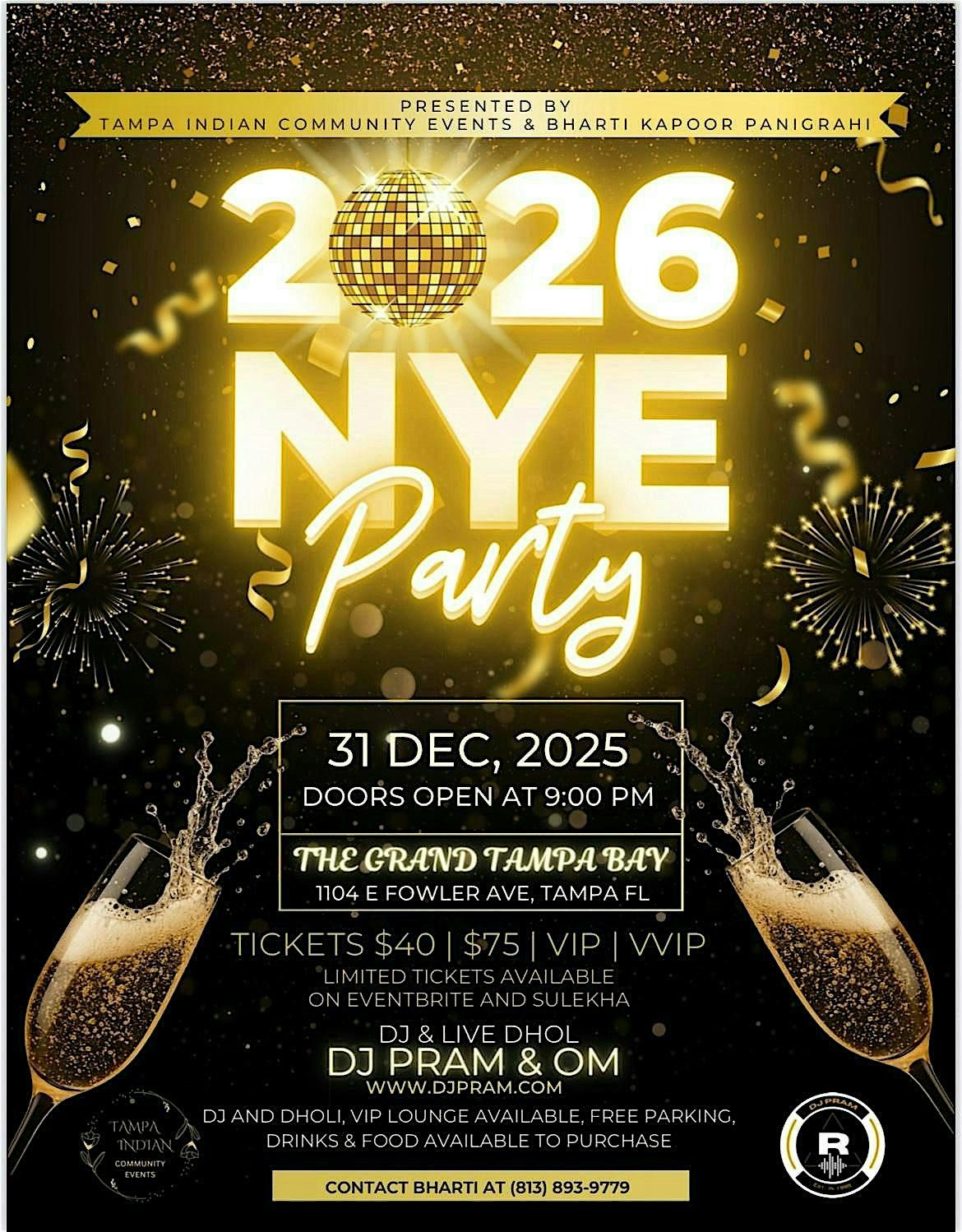 New Year Eve Bash 2026, 31 December | Event in Tampa | AllEvents