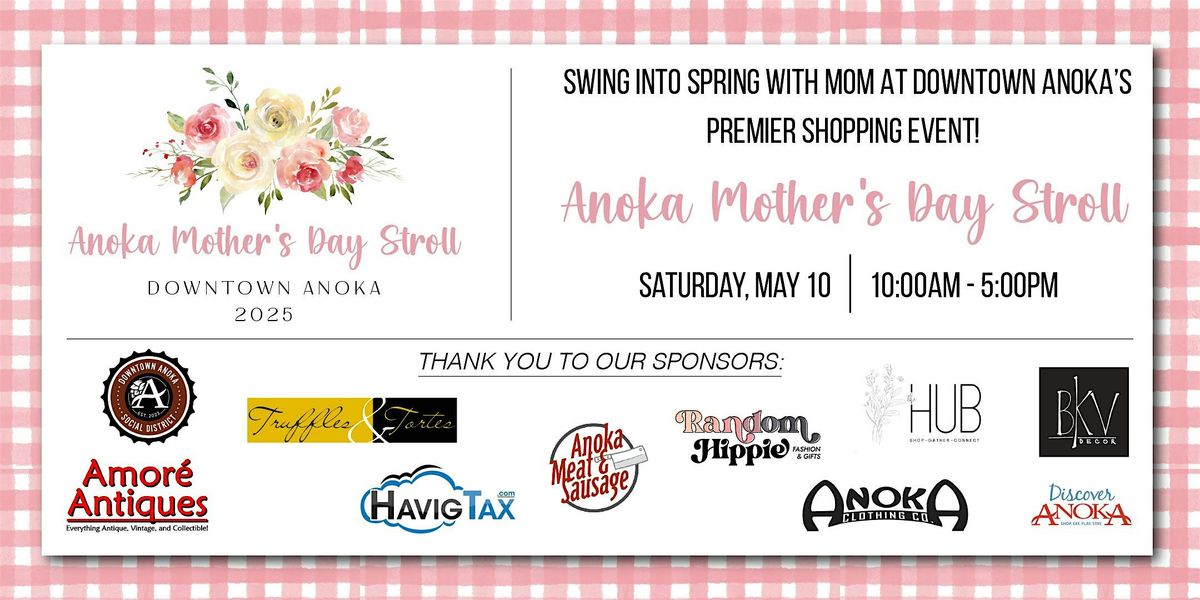 Mother's Day Stroll In Downtown Anoka!, 10 May | Event in Anoka | AllEvents