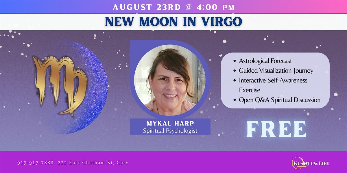 New Moon in Virgo Celebration, 23 August | Event in Cary | AllEvents