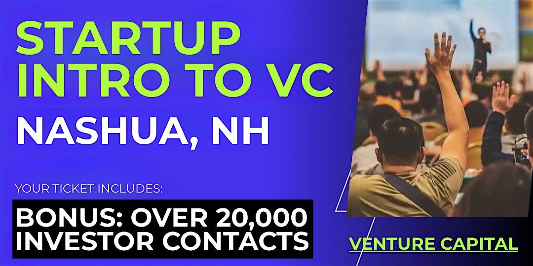Startup Intro to VC: Guide for Nashua Founders | Event in Nashua | AllEvents