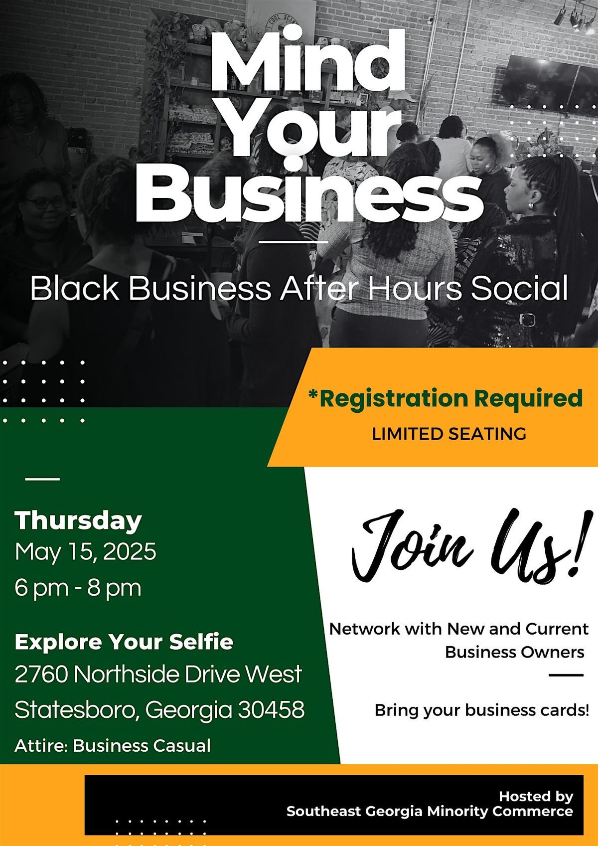 Mind Your Business | Black Business After Hours Social, 15 May | Event in Statesboro | AllEvents