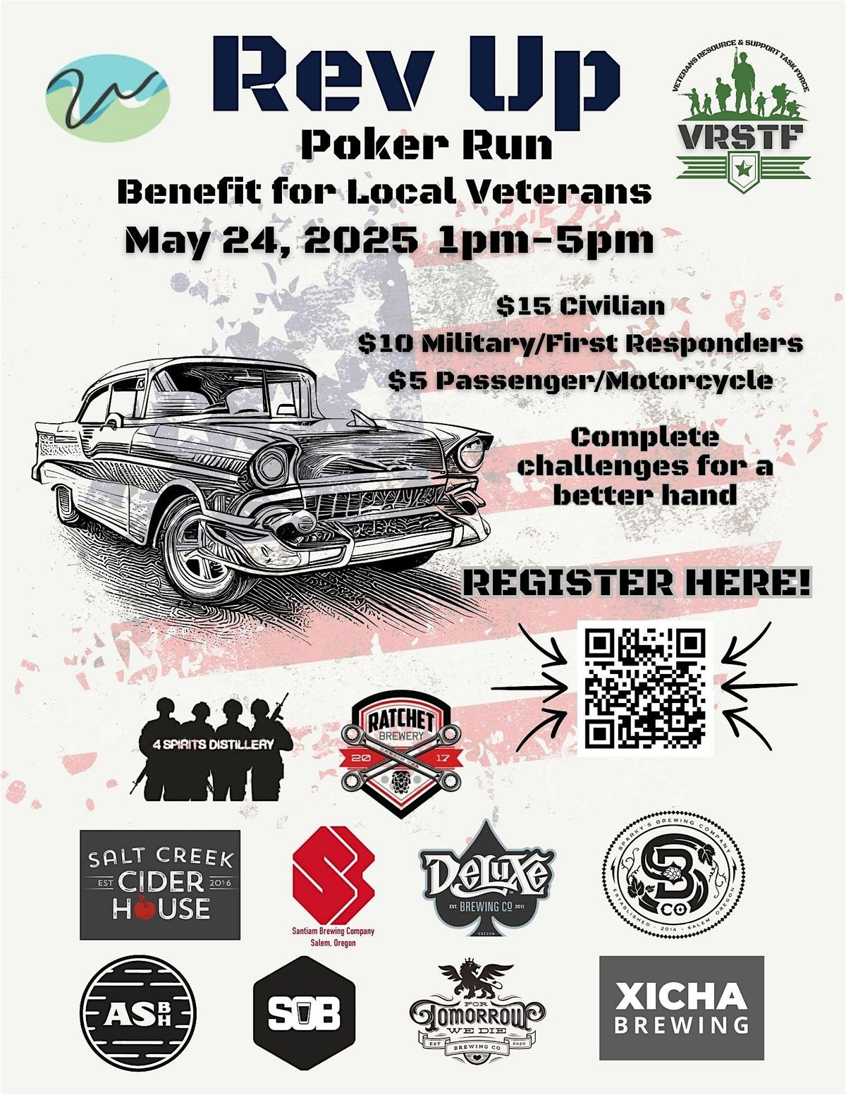 ReVuP Poker Run-Benefit for Veterans, 24 May | Event in Salem | AllEvents