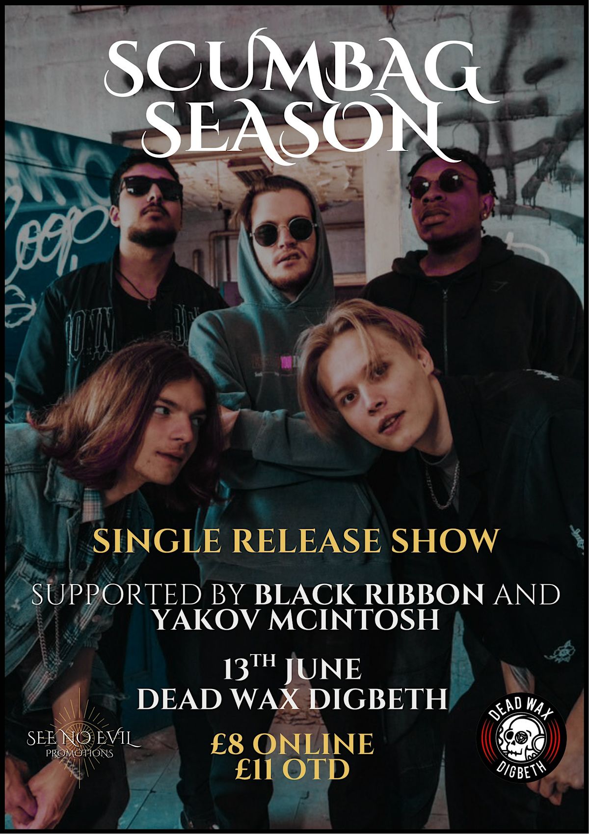 Scumbag Season at Deadwax, 13 June | Event in Birmingham | AllEvents