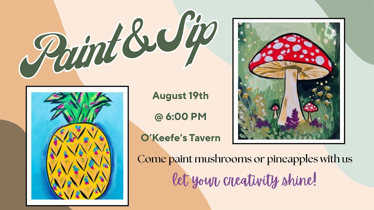O'Keefe's Tavern Painting Party: Mushrooms or Pineapples, 19 August | Event in Clearwater | AllEvents