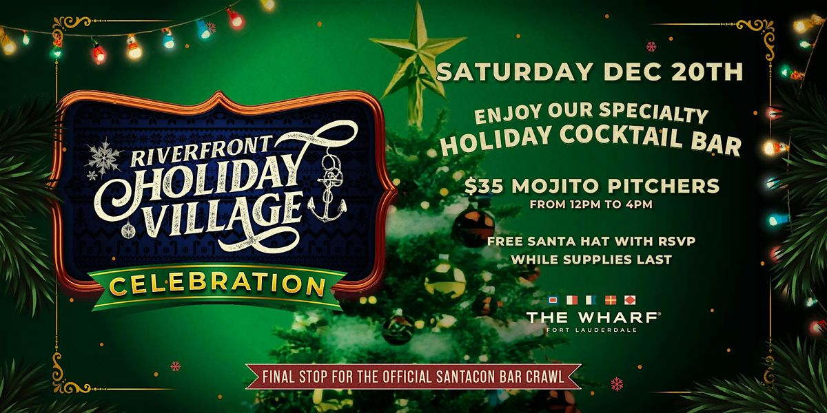 Riverfront Holiday Village Celebration: SantaCon Bar Crawl, 20 December | Event in Fort Lauderdale | AllEvents