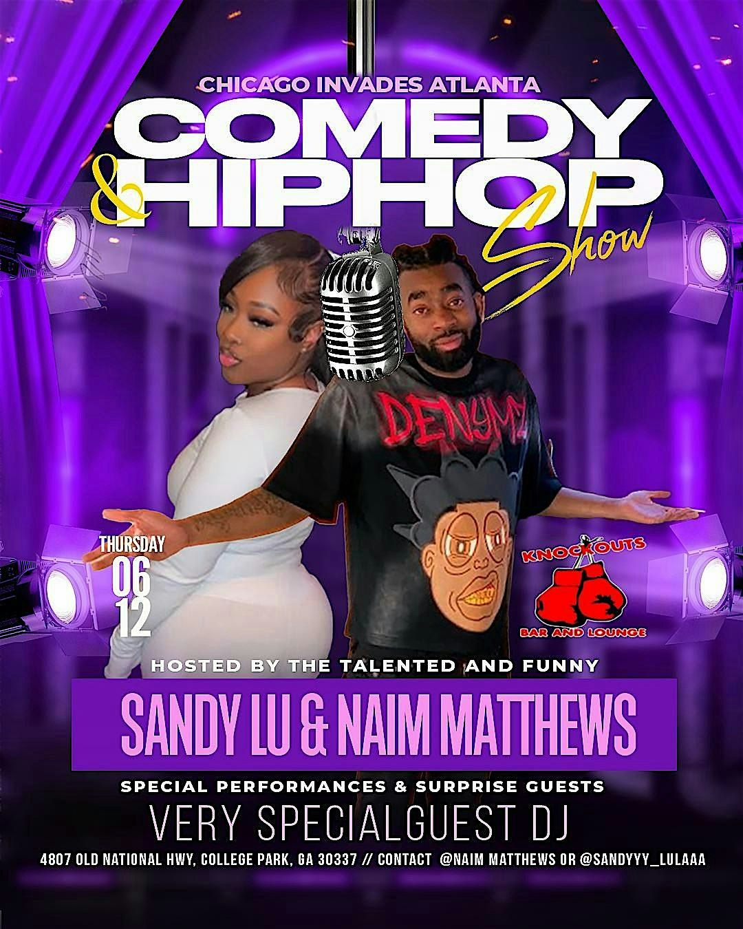 Chicago Invade Atlanta Comedy & Hiphop Show, 12 June | Event in College Park | AllEvents
