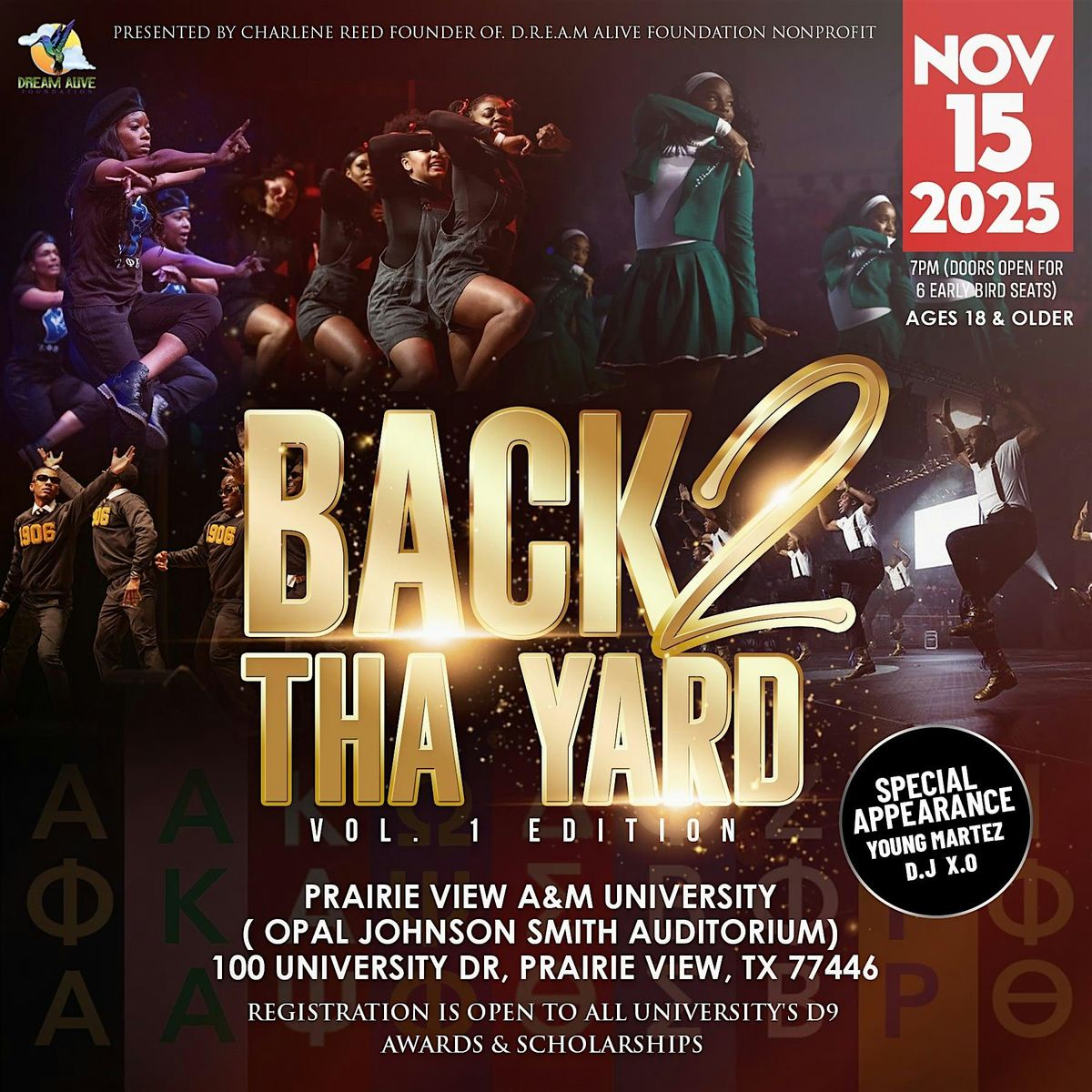Back 2 tha Yard Step Show, 15 November | Event in Prairie View | AllEvents