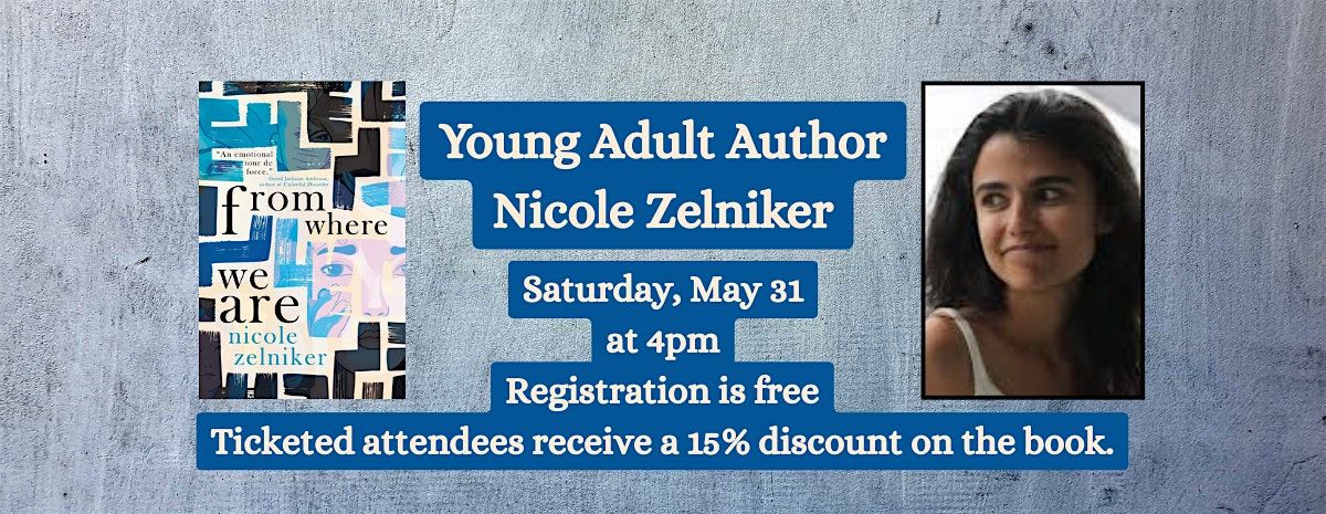 Young Adult Author Nicole Zelniker, 31 May | Event in North Andover | AllEvents