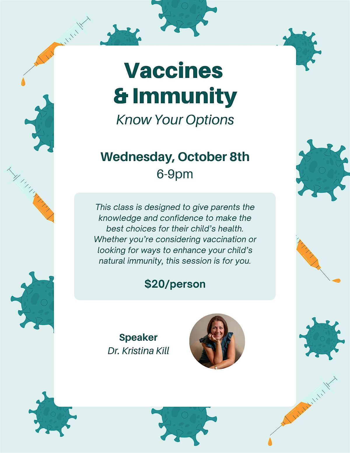 Vaccines & Immunity, 8 October | Event in Holladay | AllEvents