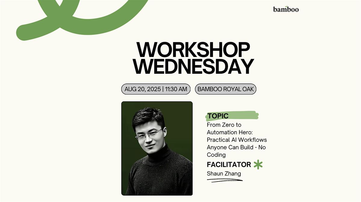 Workshop Wednesday:  From Zero to Automation Hero, 20 August | Event in Royal Oak | AllEvents