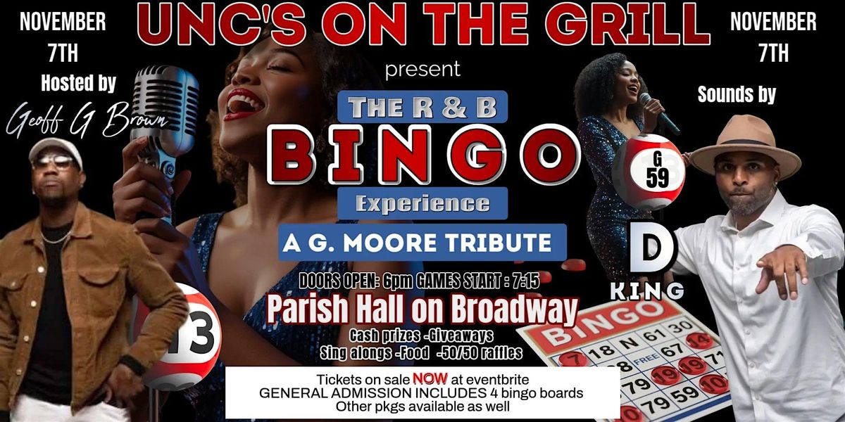 Unc's On The Grill Presents R&B Bingo Experience, 7 November | Event in Utica | AllEvents