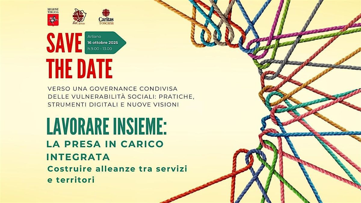LAVORARE INSIEME: LA PRESA IN CARICO INTEGRATA, 16 October | Event in Lucca | AllEvents