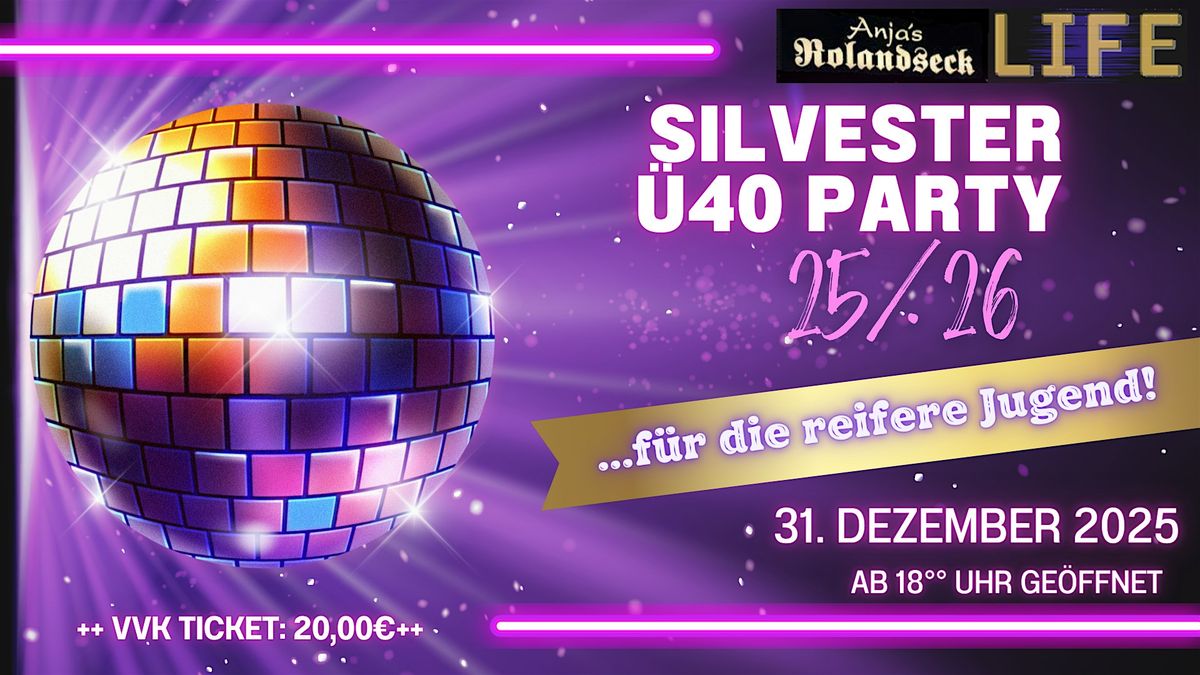 Silvester Ü40 Party, 31 December | Event in Bad Oeynhausen | AllEvents