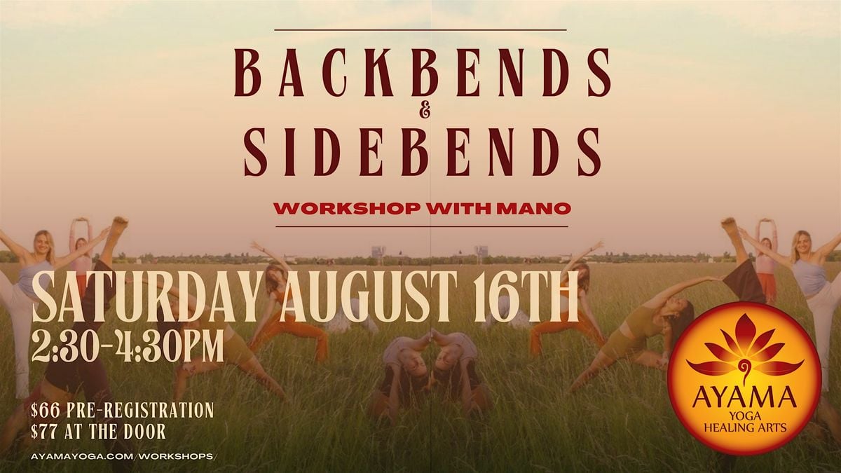 Side Bends and Backbends with Mano, 16 August | Event in North Miami Beach | AllEvents
