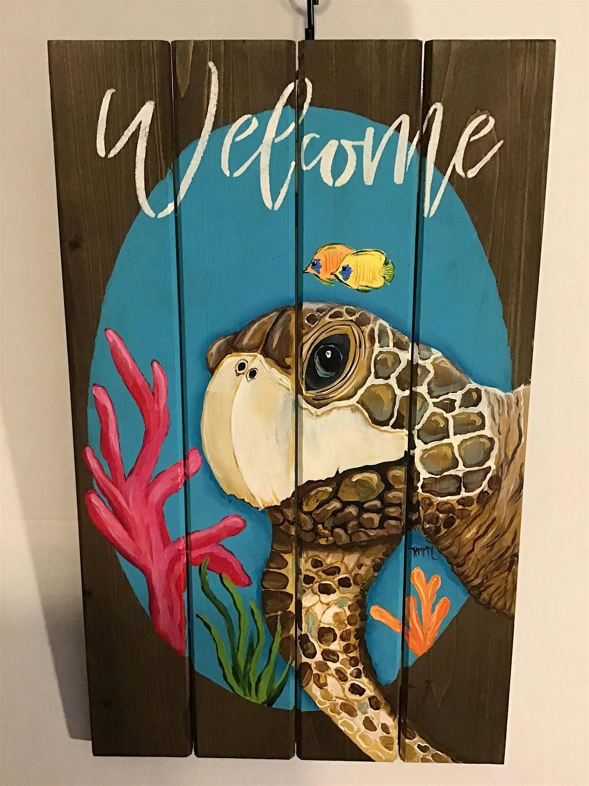 "Welcome" Sea Turtle Wall Hanging Paint Class, 13 September | Event in Ormond Beach | AllEvents