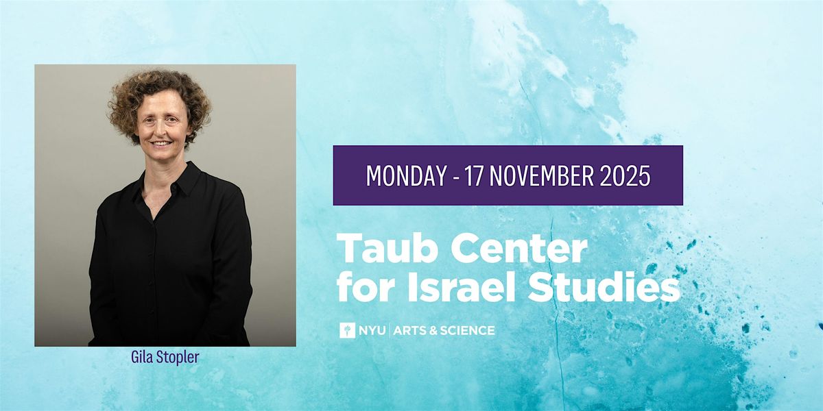 Gila Stopler Lecture, 17 November | Event in New York | AllEvents