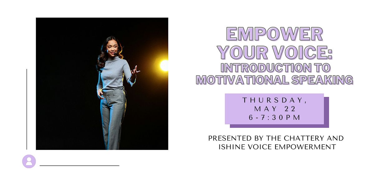 Empower Your Voice: Introduction To Motivational Speaking, 22 May | Event in Chattanooga | AllEvents