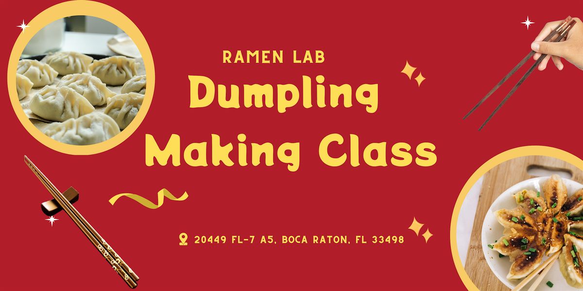 Dumpling Making + Saketini Class - Ramen Lab West `Boca, 31 July | Event in Boca Raton | AllEvents