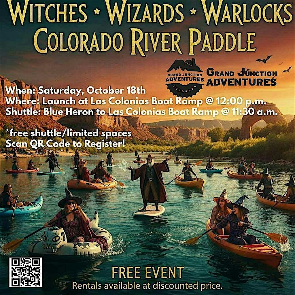 Witches *  Wizards & Warlocks Colorado River Paddle 2025!!, 18 October | Event in Grand Junction | AllEvents