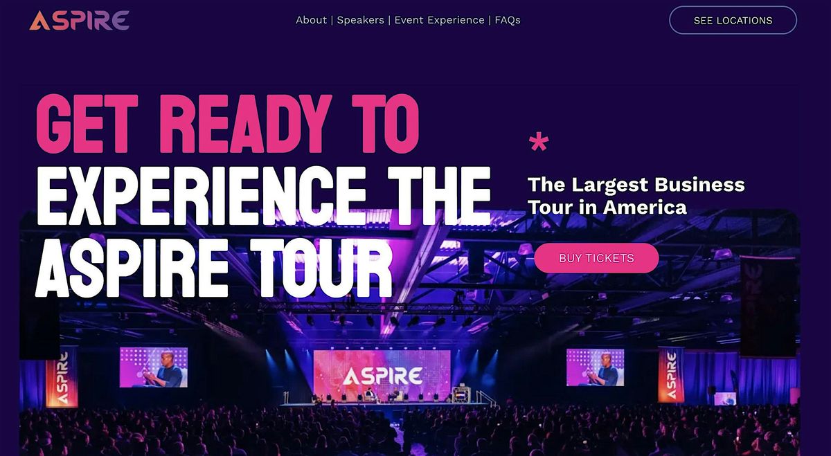 Aspire Tour With Auran Shereef | Event in Oxon Hill | AllEvents
