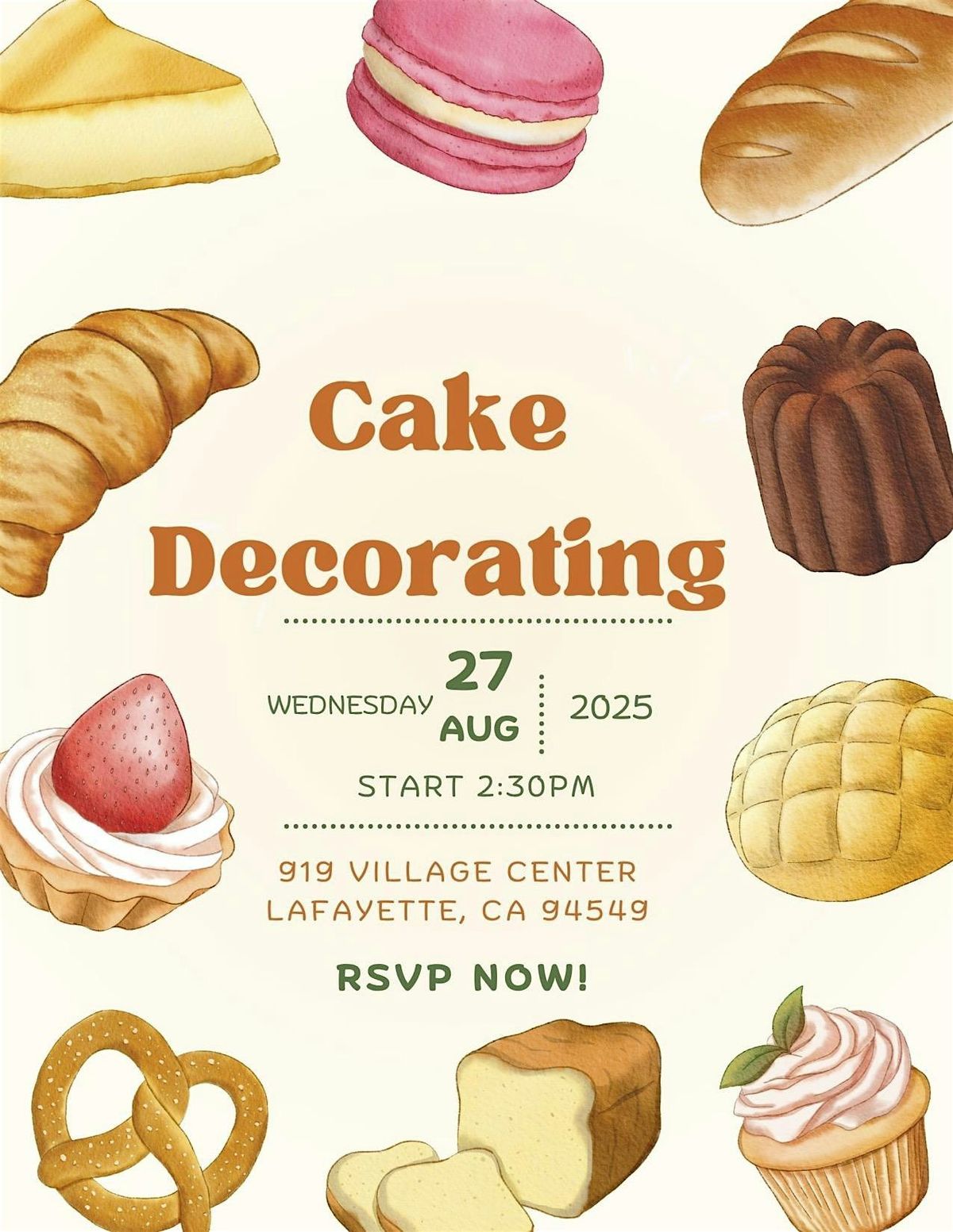 Cake Decorating Event, 27 August | Event in Lafayette | AllEvents