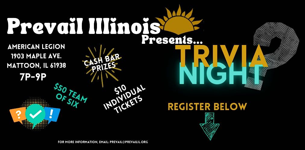 TRIVIA NIGHT, 25 September | Event in Mattoon | AllEvents