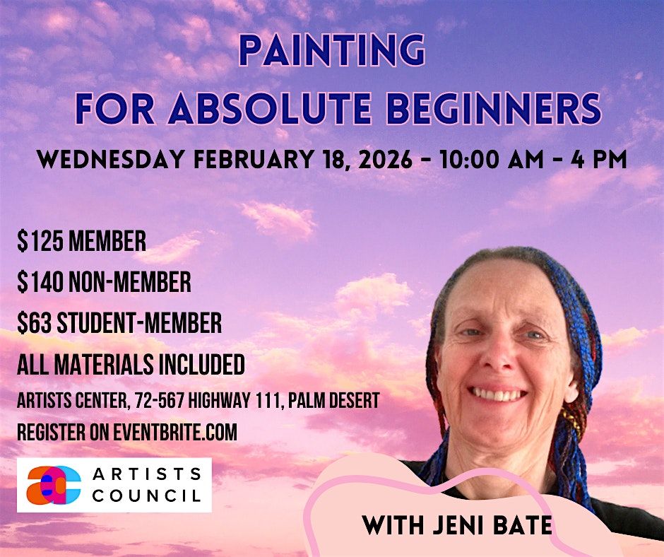 Painting for Absolute Beginners with Jeni Bate, 18 February | Event in Palm Desert | AllEvents