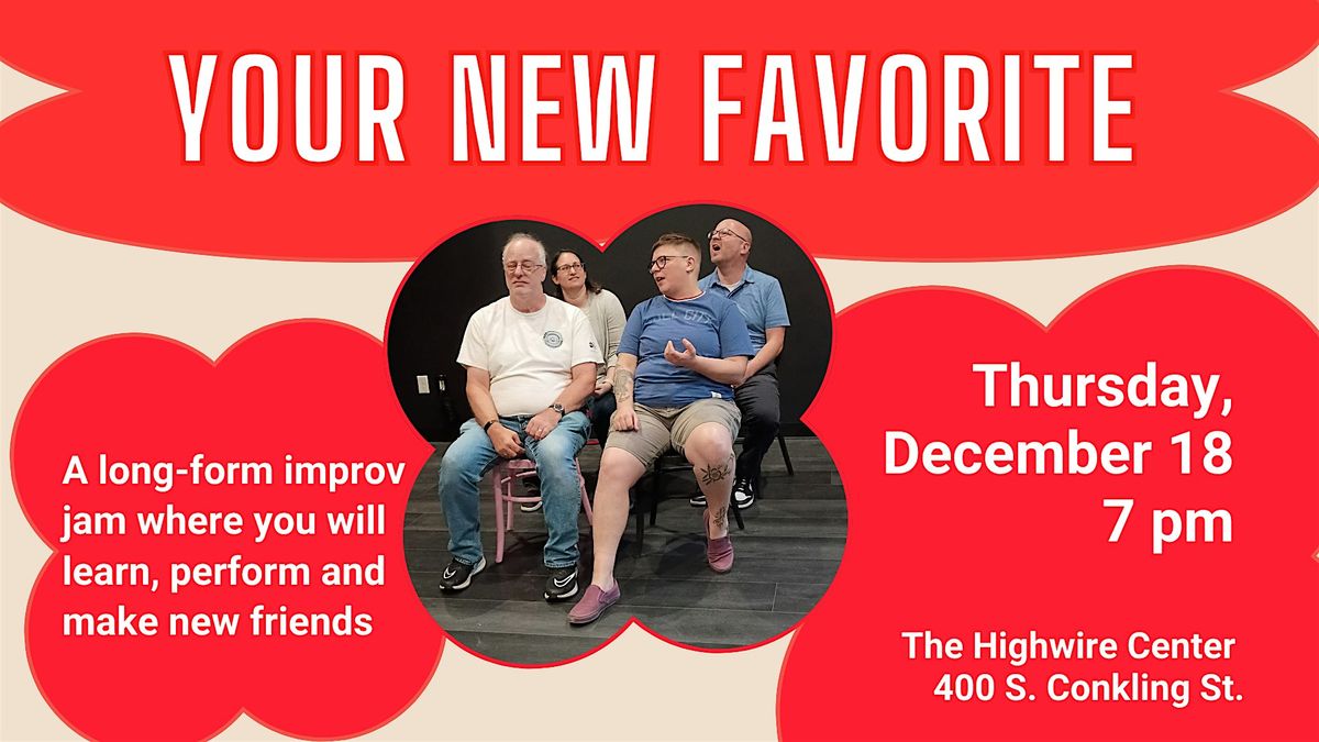 Your New Favorite: A Community Improv Jam, 18 December | Event in Baltimore | AllEvents