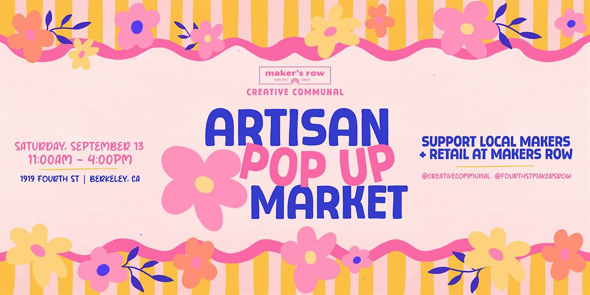 Artisan Pop Up Market, 13 September | Event in Berkeley | AllEvents