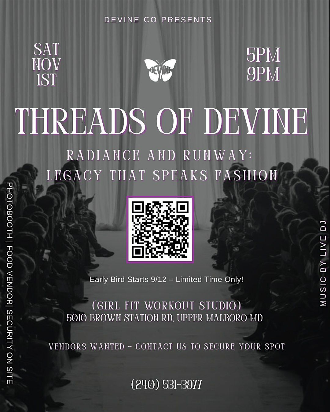 THREADS OF DEVINE- LEGACY THAT SPEAKS FASHION, 1 November | Event in Upper Marlboro | AllEvents